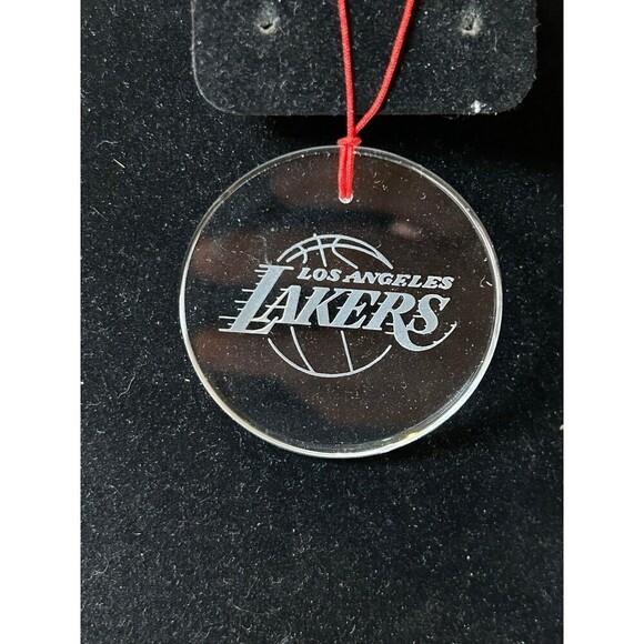 NBA LA Lakers Glass Christmas Ornament - Picture 1 of 3